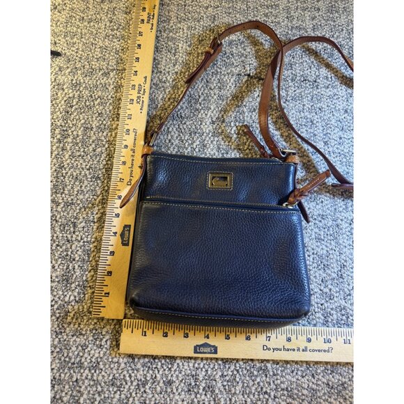 Dooney & Bourke Navy Leather Crossbody Bag With Adjustable Strap - Picture 4 of 12